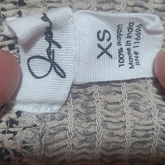 JAPNA Leopard Print Button Down Midi Summer Dress with front Slit, Womens XS - Picture 14 of 16